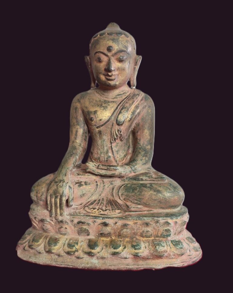 12th-14th Century Bronze Pagan Buddha Statue