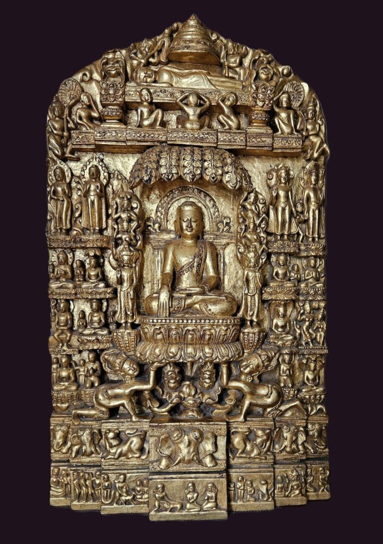 Burmese 1 mtr Gilded Carving - Main Life Events