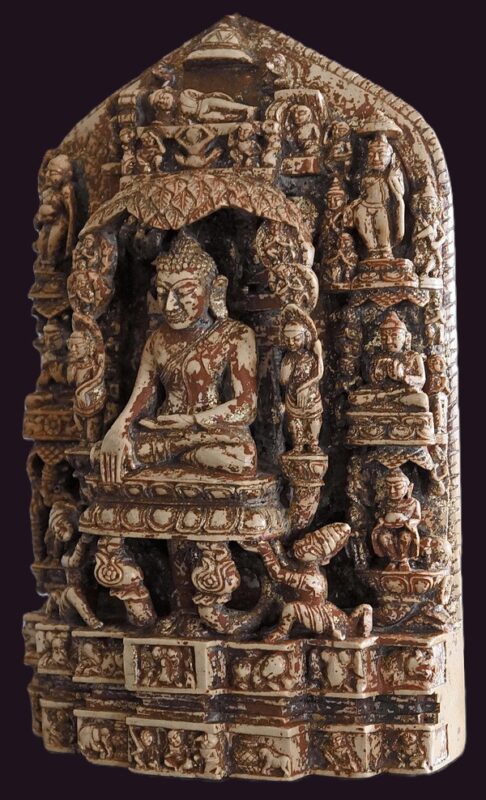 Pagan Burmese Andagu 8 Scene Stele 3 Front Side view Pagan Burmese Andagu 8 Scene Stele