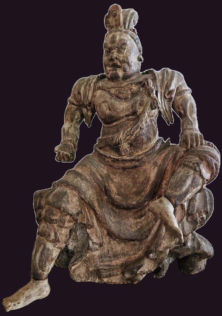 Ming Dynasty Lokapala: The Shuanglin Connection 3 Chinese Ming Dynasty Heavenly King - Virudhaka - King of the South - Moli Qing - 2