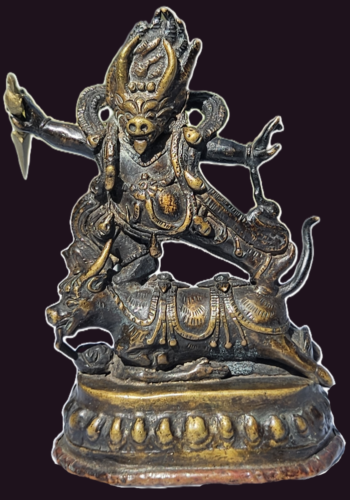 Yama Dharmaraja Kalarupa Bronze 18th-19th c