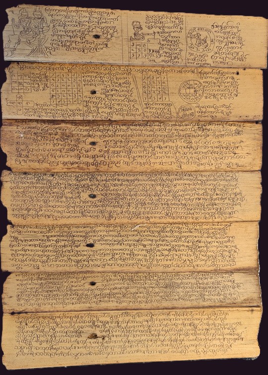 Burmese Zata Palm Leaf Horoscope 4 Palm Leaf Zata -Burmese Astrological Chart