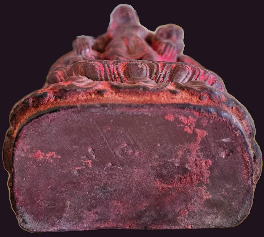 Tibetan Newari Avalokiteshvara Tsa-tsa 4 Tibetan Newari Clay Tsa-Tsa - Base view