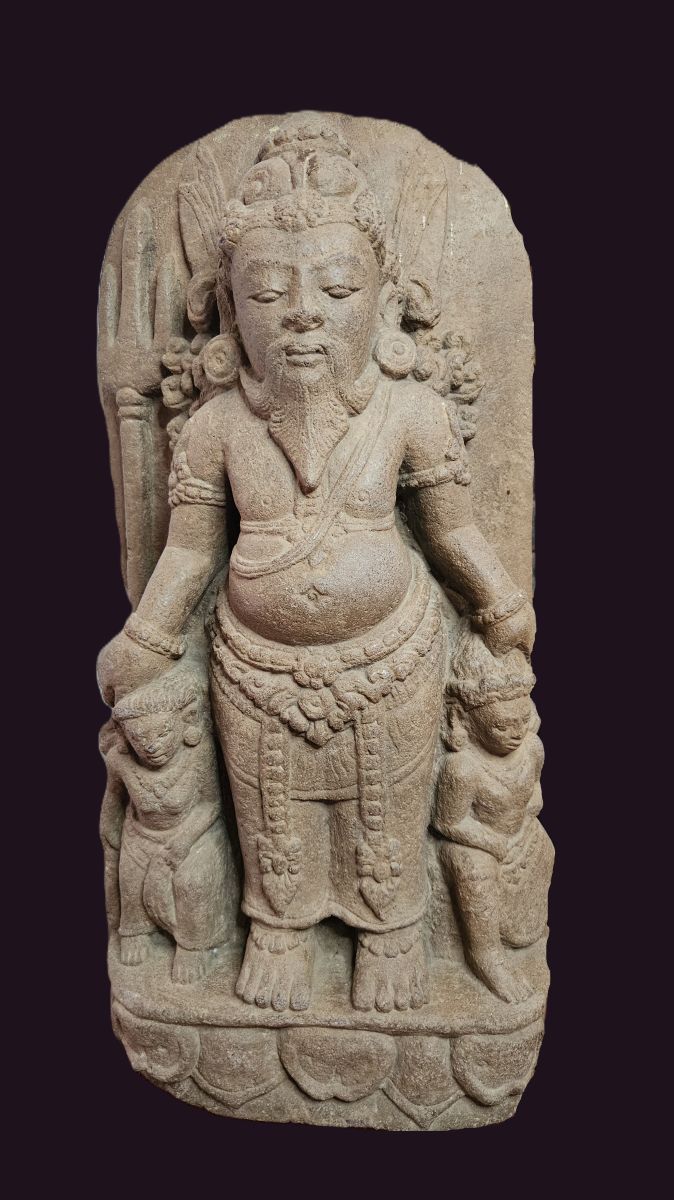 Far East Collections 1 Antique Javanese Agastya Andesite Stone Stele