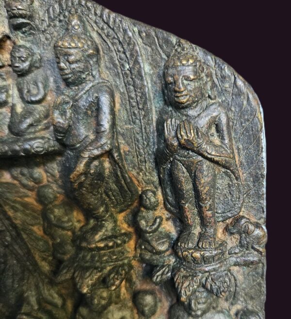 Burmese Mon - Pagan Bronze 8 Scene Stele