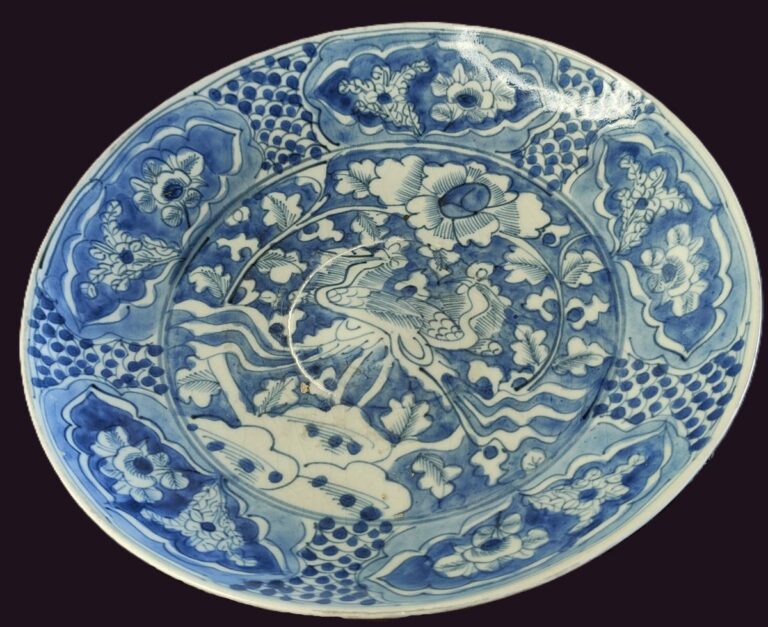 Ming Dynasty Swatow Blue & White Plate 9 Ming Dynasty Swatow Blue & White Plate