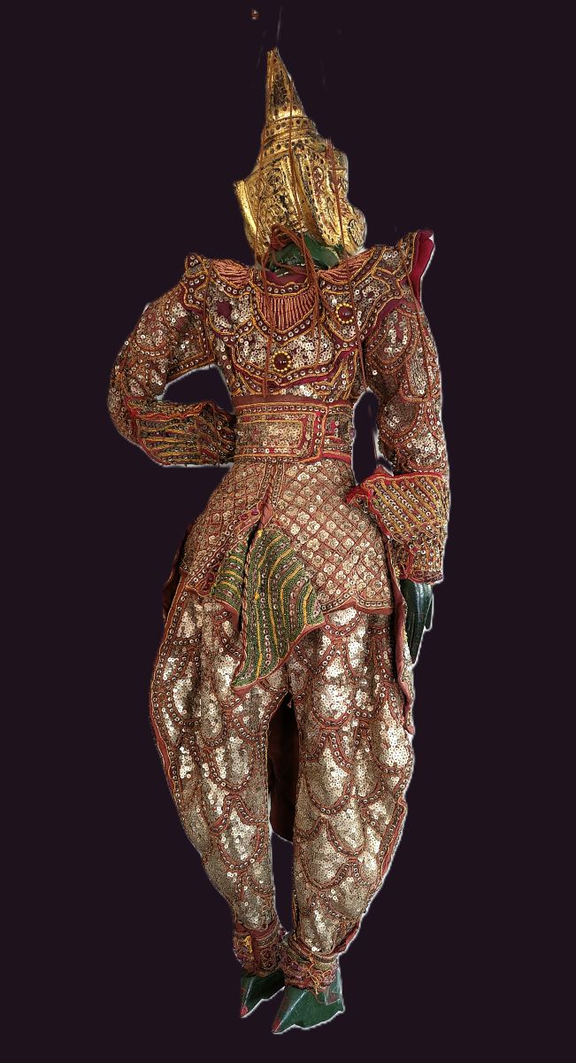 Burmese Puppet Mythological Garuda Bird 3 Burmese Sequened Garuda Bird Puppet
