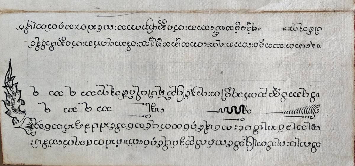 Burmese Shan Concertina Parabaik Manuscript 5 Illustrations - Burmese Shan Concertina Parabaik