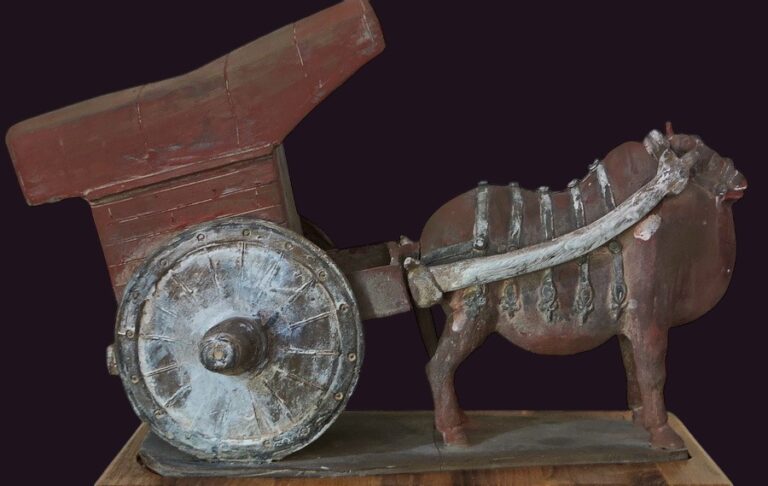 Sui to Early Tang Dynasty Ming qi Ox and Cart 10 Sui to Early Tang Dynasty Ming qi Ox and Cart& Cart