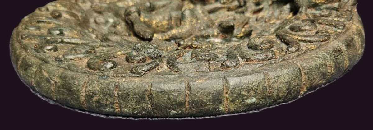 Horse-headed Yaksini Asvamukhi Bronze Disc 9 Bronze Disc - Yaksini disc thickness