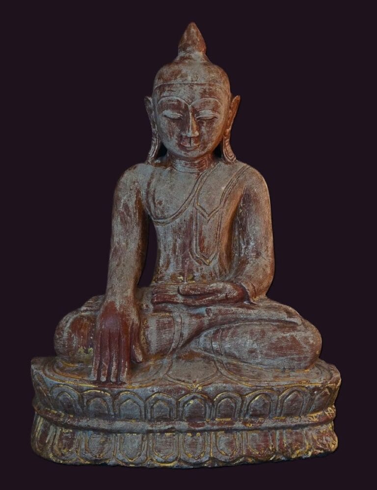 Ava - Konbaung Sandstone Buddha Statue (c.1650–1780)