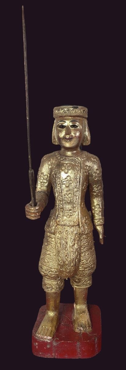Antique Burmese Wooden Nat Spirit Min Gyi Antique Burmese Wooden Nat Spirit Min Gyi