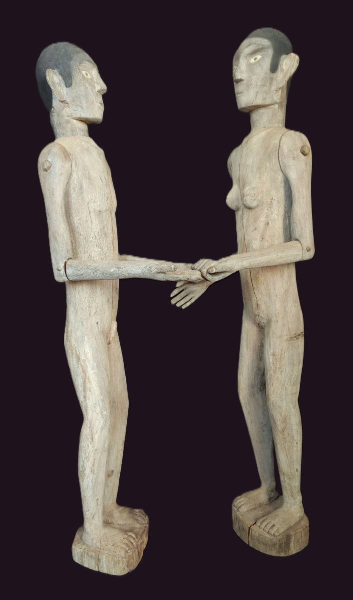 Toraja Tau Tau Male & Female - Sulawesi Wood Art Toraja Tau Tau Male & Female - Sulawesi Wood Art