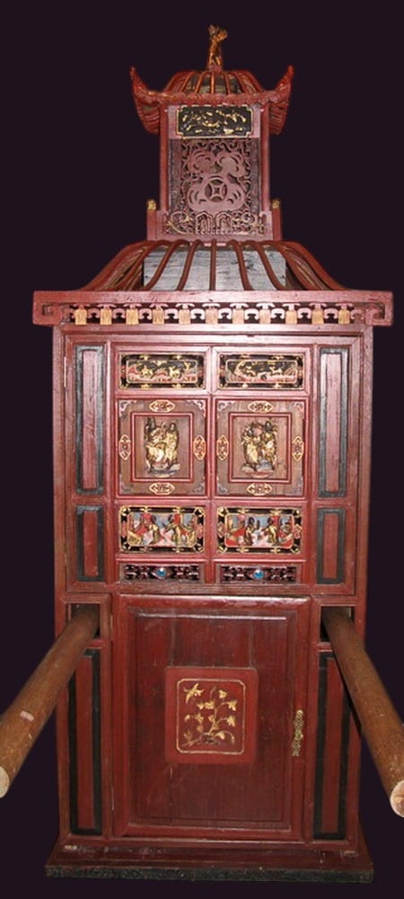 Chinese Wedding Sedan Chair Circa 1880