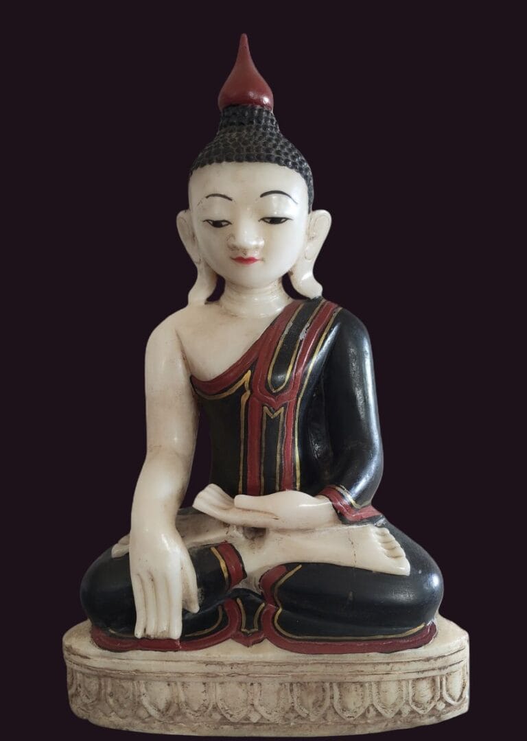 19th Century Burmese Shan Marble Buddha